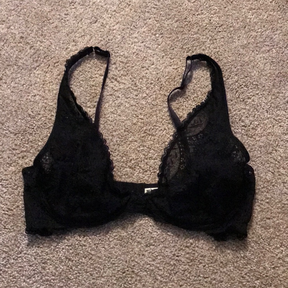Free People-Black lace bralette size 32D